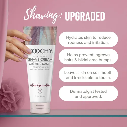 Miniatura 2 de Coochy Crema de afeitar íntima Acondicionador e hidratante de afeitado para rostro y cuerpo Ideal para el cuidado de la piel sensible