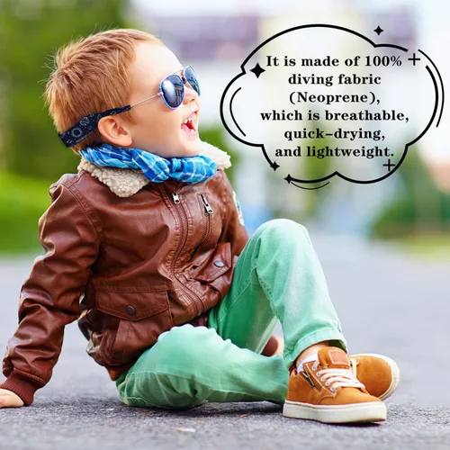 Miniatura 4 de Diseño de retenedor de lentes para niños con material de neopreno flotante, correa ajustable para lentes sin cola para niños y niñas, paquete de 2