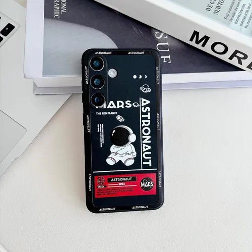 Miniatura 29 de Yonds Queen para Samsung Galaxy S21 Funda Linda, Diseño de Astronauta de Dibujos Animados, Espacio, Luna, Cohete, Elegante Cubierta Amortiguadora