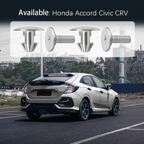 Miniatura 4 de Zufoty 8 piezas de tornillo para cubierta de motor de radiador, pernos de tapa inferior de cubierta de salpicaduras para Honda Accord Civic CR-V