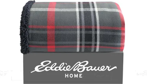 Miniatura 12 de Eddie Bauer - Manta, ropa de cama reversible de sherpa súper suave y forro polar cepillado, mantas para sofá, ideal para descansar