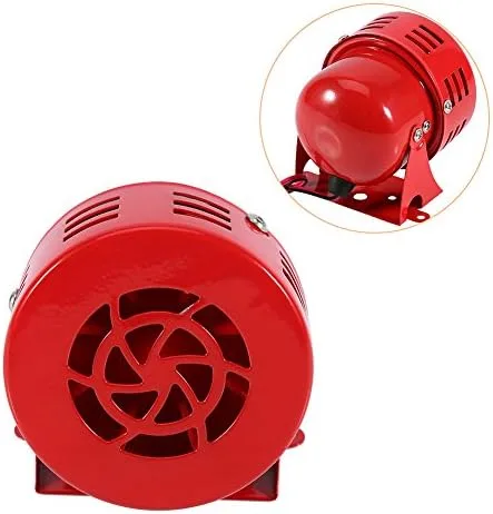 Miniatura 6 de Silbato de sirena de 12 V 1.5 A, 110 dB, coche eléctrico, camión, motocicleta, alarma de bocina (Air Raid) 50s rojo 12V alarma de coche y seguridad