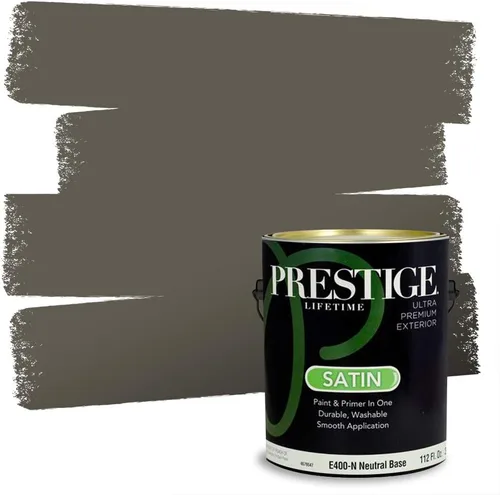 Miniatura 196 de PRESTIGE Paints - Pintura interior e imprimación en uno, 1 galón, cáscara de huevo, pimienta envejecida