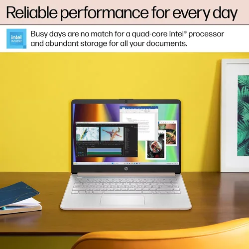 Miniatura 7 de HP - Laptop insignia de 14" 2025 con potencia de IA, para oficina y estudiantes, duración de vida útil, CPU Intel de 4 núcleos, 16 GB de RAM, 628 GB