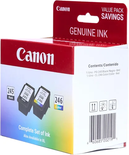 Miniatura 2 de Canon Paquete económico de tinta original PG-245 / CL-246 (2 cartuchos), compatible con iP2820, MG2420/2924/2920/3020/2522/2525, MX492