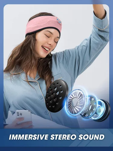 Miniatura 5 de Auriculares para dormir, inalámbricos, diadema Bluetooth, cómoda máscara de ojos para dormir, diadema deportiva, accesorios tecnológicos, regalos