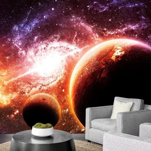 Miniatura 18 de NWT Calcomanía removible para pared, diseño de nube galáctica, estrella, nebulosa, fantasía, ciencia ficción, astronomía y arte espacial, arte