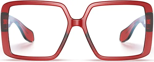 Miniatura 11 de VISOONE Gafas de bloqueo de luz azul TR90 de gran tamaño, accesorios de moda, sin receta para mujeres, Harvard café Malta