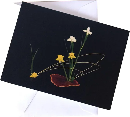 Miniatura 7 de Blank Note Cards Set, Original Art Blank Greeting Cards, Eco Friendly Notecards with Ikebana Flower Photo, Eco Friendly Recycled Paper Stationery