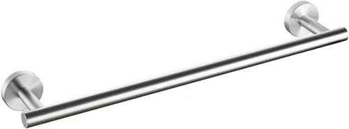 Miniatura 20 de Miyili Toallero de cocina pequeño de 9 pulgadas, de acero inoxidable, para gabinete, barra de toalla de mano, barra de toalla, barra redonda