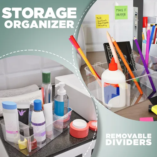 Miniatura 6 de Utopia Home - Organizador de bolsas de té con tapas, (1 unidad) Caja de almacenamiento transparente para despensa - Organizadores de partición