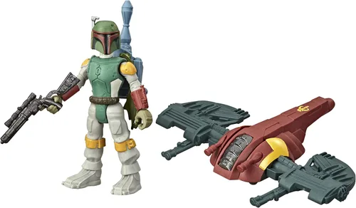 STAR WARS Mission Fleet Gear Class Boba Fett Capture in the Clouds - Figura y vehículo a escala de 2.5 pulgadas, juguetes para niños a partir de 4