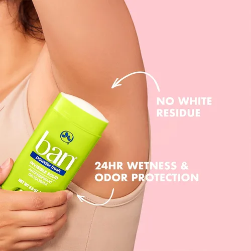 Miniatura 2 de Ban Desodorante antitranspirante sólido invisible para mujeres y hombres, protección contra el sudor y el olor de las axilas durante 24 horas