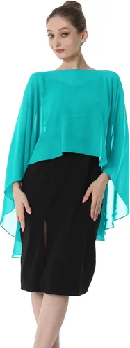 Miniatura 2 de Baoqiya Capas de gasa Capelets transparentes Poncho de capa larga para mujeres más