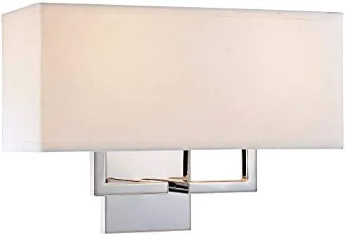 Miniatura 3 de George Kovacs P472-077, aplique de pared de 2 luces, cromado