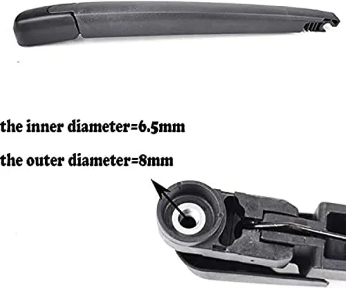 Miniatura 3 de Juego de limpiaparabrisas trasero, compatible con Toyota Prado J120 Land Cruiser J120 2002-2009 2002-2009 repuesto de limpiaparabrisas trasero