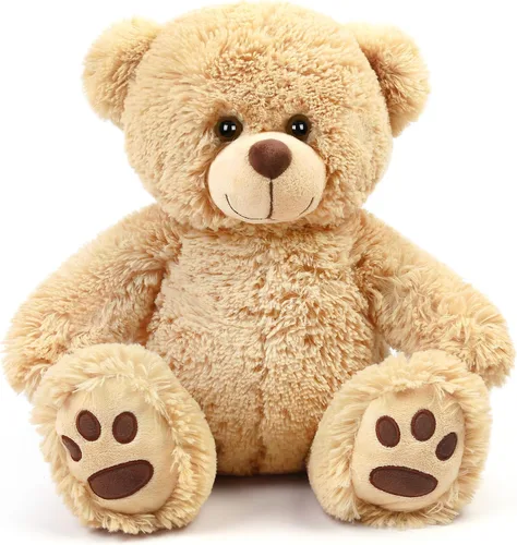 Miniatura 10 de LotFancy Oso de Peluche Animal de Peluche, Oso de Peluche Marrón de 10 Pulgadas Juguete de Peluche, Regalos de Peluche Suave para Niños Bebés