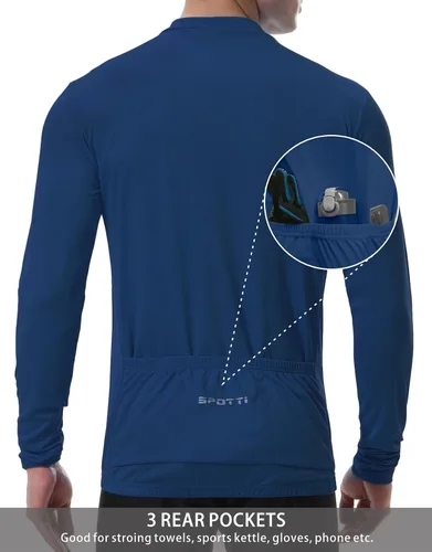 Miniatura 2 de Playera de mangas largas para ciclismo, para hombre. Remera para ciclismo, transpirable y de secado rápido.