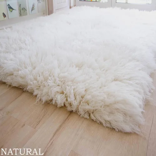 Miniatura 3 de The Best Flokati Rug Made Pelo de lana ultra afelpado de 4 pulgadas Peso grueso de 141.10 oz Excelente calidad Tamaños populares Alfombra
