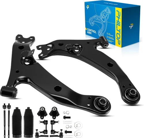 Miniatura 125 de PHILTOP Kit de suspensión delantera de 10 piezas, brazos de control inferiores con juntas de bola, eslabones de extremo de barra estabilizadora