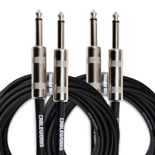 Miniatura 13 de Cableworks de Gator Cases Serie Backline, Cable de Instrumento de Guitarra de 5 Pies, Recto a Ángulo Recto (GCWB-INS-05RA)