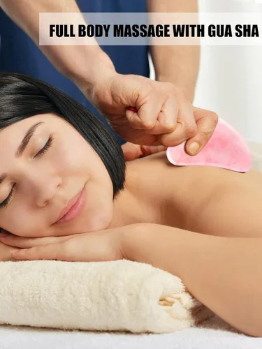 Miniatura 7 de Deciniee Herramientas de rodillo facial Gua Sha: herramientas faciales de rodillo de jade para el cuidado de la piel - Masajeador facial para cara