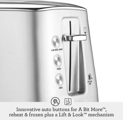 Miniatura 5 de Breville BTA735BST Toast Select Luxe Tostadora de cocina, 2 rebanadas, acero inoxidable negro