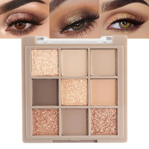 Miniatura 14 de CAKAILA Paleta de sombra de ojos mate de 10 colores, color gris y gris topo, paleta de sombra de ojos neutra, paleta de maquillaje de larga