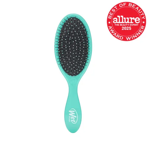 Miniatura 2 de Wet Brush Cepillo desenredante original, exclusivo de Amazon, color aguamarina, cerdas IntelliFlex ultrasuaves, cepillo desenredante que se desliza