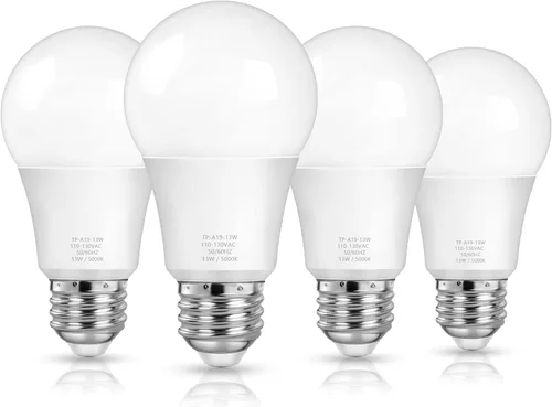Miniatura 11 de Bombillas LED MAXvolador A19 13 W, equivalente a 100 vatios, luz blanca diurna de 5000 K, 1500 lm, base E26, no regulable, bombillas de luz blanca