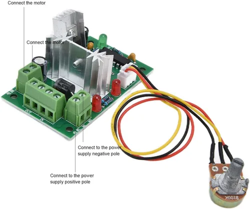 Miniatura 6 de DC12VGearMotorandPWMDriverKit, 20-400RPMMotorSeries, SpeedReductionMotorwith8mmDShaft (50RPM), GearedMotor