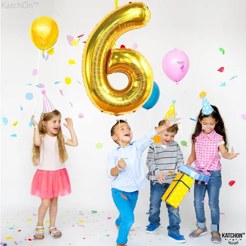Miniatura 1127 de KatchOn, Globo grande azul número 2 de 40 pulgadas Decoraciones de cumpleaños de Baby Shark para niño de 2 años Globo azul número 2 Globo