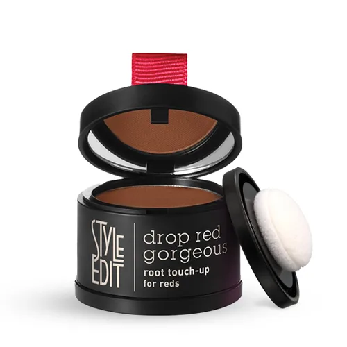 Miniatura 28 de Style Edit Polvo de retoque de raíz para cabello marrón claro Color de cabello para cubrir canas y raíces Polvo de línea capilar con infusión