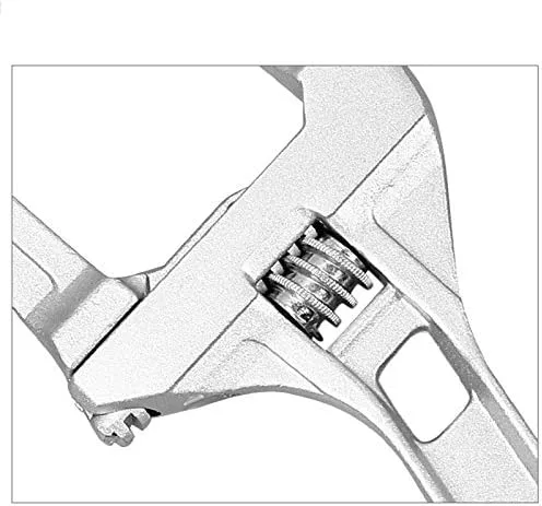 Miniatura 3 de Llave ajustable, llave de baño de apertura grande de 0.630-2.677 in de boca ancha, llave de aleación de aluminio, herramienta de mano de tuerca