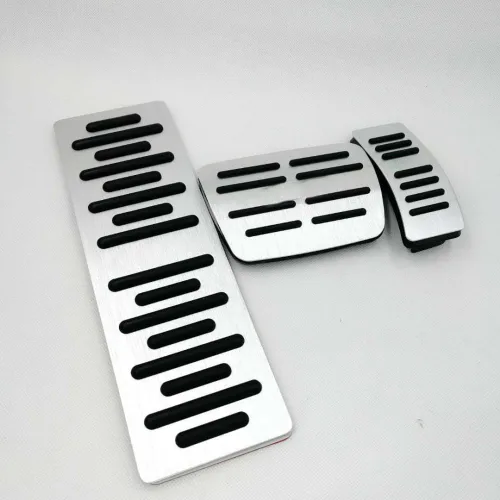 Miniatura 4 de XGR Cubierta de pedal de freno de automóvil, almohadillas antideslizantes para pedal de pie compatibles con Audi A4L/A5/A6L/A7/A8L/Q5/Q7 (2 piezas)