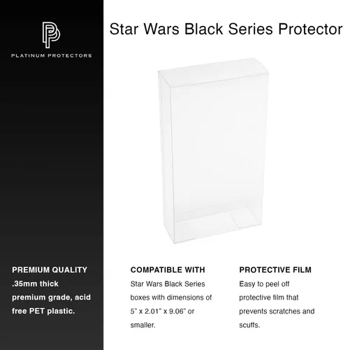 Miniatura 3 de Fundas protectoras compatibles con figuras de acción estándar de 6 pulgadas de Star Wars Black Series (paquete de 10)