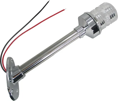 Miniatura 5 de Pactrade Marine Bombilla ligera 12VDC de la base BA15D de la tubería CPB del acero inoxidable de la popa a prueba de salpicaduras