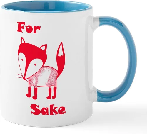 Miniatura 33 de CafePress Taza de café de cerámica For Fox Sake de 11 oz (11.0 fl oz)