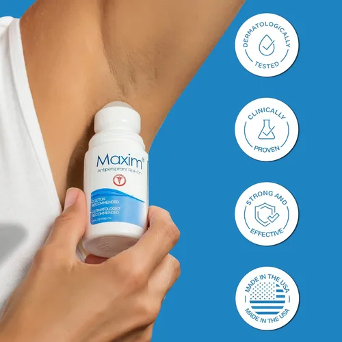 Miniatura 8 de Maxim Clinical Strength - Desodorante antitranspirante para mujeres y hombres, desodorante antisudor, evita el sudor de las axilas, tratamiento