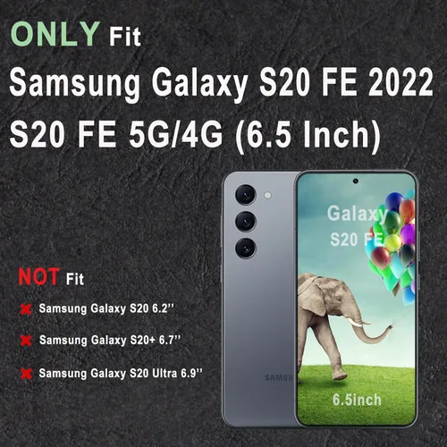 Miniatura 2 de Funda para teléfono Galaxy S20 FE 5G, funda de mariposa para Samsung Galaxy S20fe, funda resistente para Samsung S20 FE 5G/4G, funda protectora