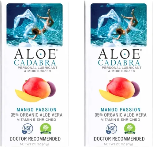 Miniatura 13 de Aloe Cadabra Lubricante Personal Saborizado y Humectante Vaginal, Lubricante de Aloe Orgánico Comestible para Hombres, Mujeres y Parejas, Sin
