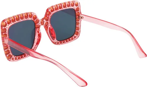 Miniatura 5 de MEETSUN Elton Square Rhinestone Sunglasses Oversized Bling for Women with Diamond Frames 70s Retro for Beach & Disco