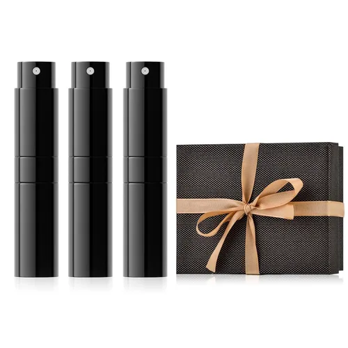 Miniatura 8 de LISAPACK Botella atomizadora de perfume de 0.3 fl oz para viajes (3 piezas) dispensador de colonia vacío, rociador portátil (rojo, rosa, morado)
