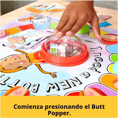 Miniatura 3 de Spin Master Games, I Need a New Butt, juego de mesa para niños basado en el libro con fichas Popper y de mejillas, divertido para la noche