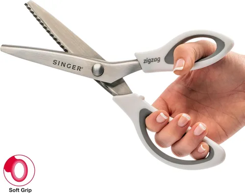 Miniatura 7 de SINGER Tijeras de 9" con dientes para tela - Tijeras en zigzag para tela