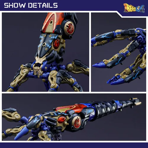 Miniatura 3 de 52TOYS BEASTBOX BB-52 DOWNSPIRAL - Figura de acción de juguetes de deformación, juguetes de conversión en mecha y cubo, regalo perfecto para fiesta