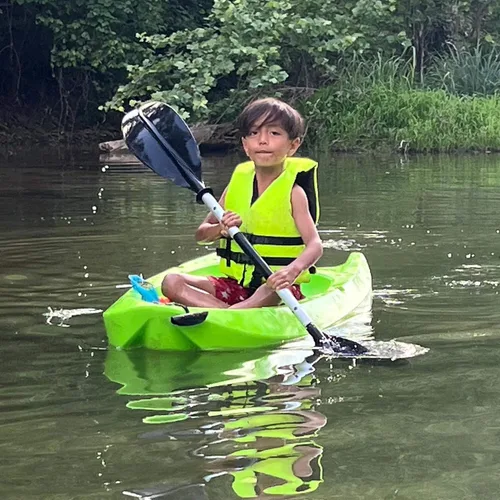 Miniatura 8 de Kids Kayak Paddle for River Tubing and Water Adventures Double-Sided Oars Ideal for Young Paddlers or on River Runs, Lakes, and Streams Negro