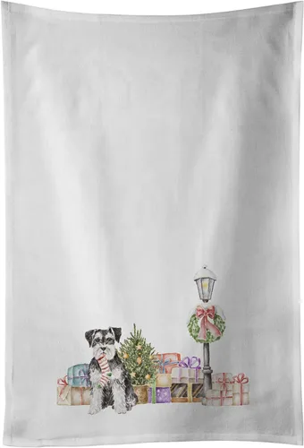 Miniatura 36 de Caroline's Treasures CK8100WTKT - Juego de 2 toallas de cocina con diseño de bulldog francés con diseño de país de las maravillas navideñas