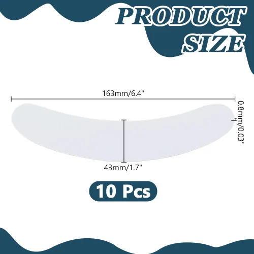 Miniatura 2 de 10 piezas de repuesto de cuello de pestaña blanca para clero, accesorio de tarjeta de collar de camisa de plástico, insertos de cuello para camisa