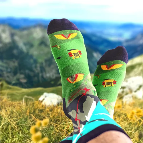 Miniatura 4 de VICRAZY Calcetines para senderismo, escalada, correr para hombres, mujeres, senderismo, escalada, correr, accesorios de bicicleta, relleno
